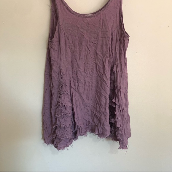 Intimately Free People Fray Ruffle Lilac Tunic Top size XS. - Picture 4 of 13